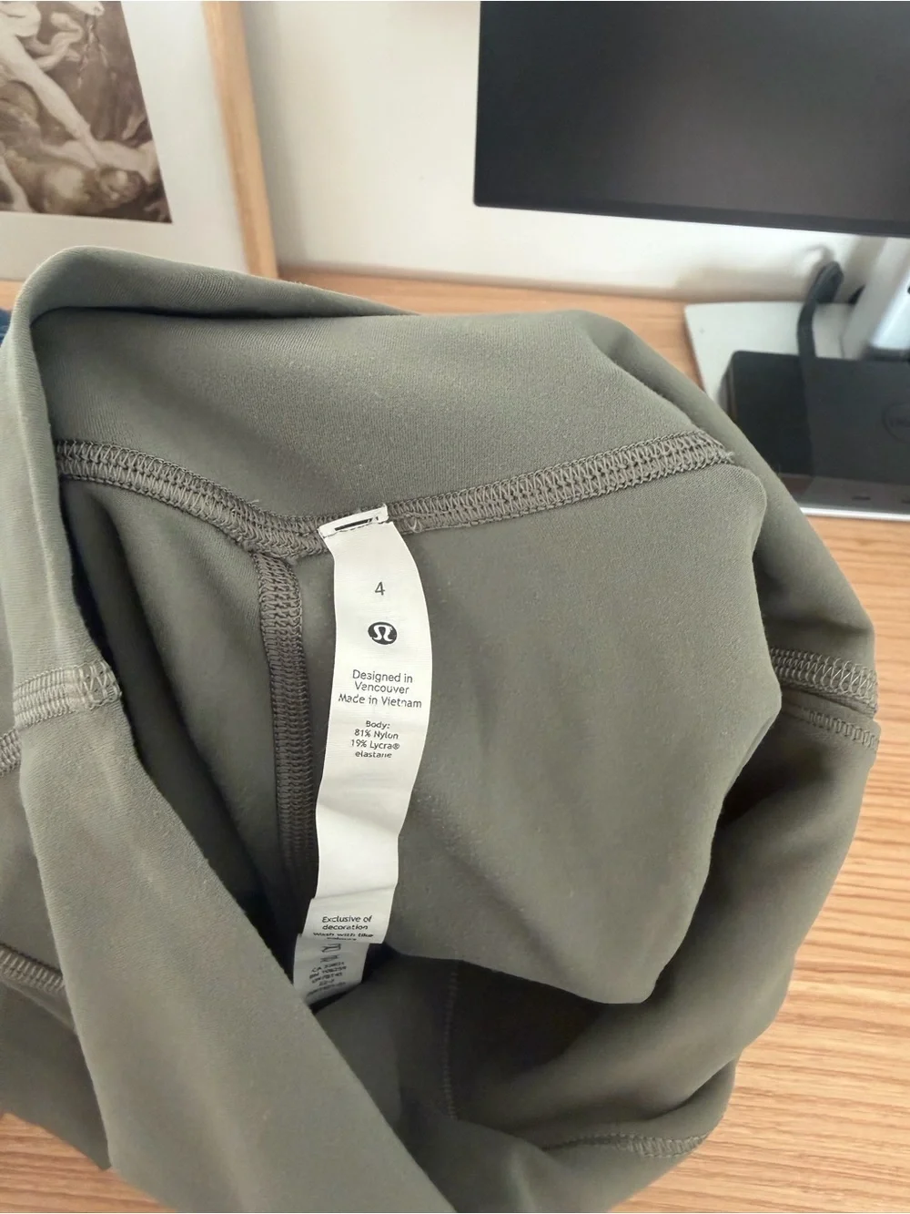 Women’s High-Waist Olive Active Bike Shorts